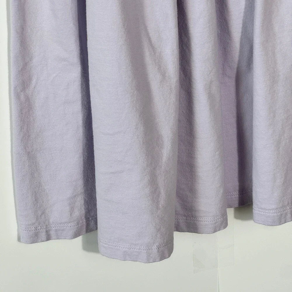 Hanna Andersson Knit Dress Kids‎ Size 10 Lavender Purple Cotton Short Sleeve